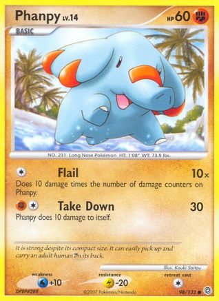 Phanpy (98/132) [Diamond & Pearl: Secret Wonders] - Trinity Hobby
