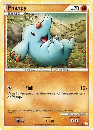 Phanpy (77/123) [HeartGold & SoulSilver: Base Set] - Trinity Hobby