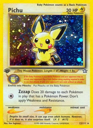 Pichu (12/111) [Neo Genesis 1st Edition] - Trinity Hobby