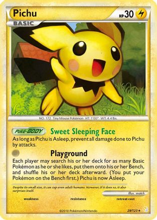 Pichu (28/123) [HeartGold & SoulSilver: Base Set] - Trinity Hobby