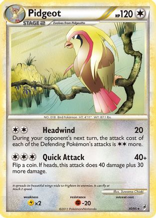 Pidgeot (30/95) [HeartGold & SoulSilver: Call of Legends] - Trinity Hobby