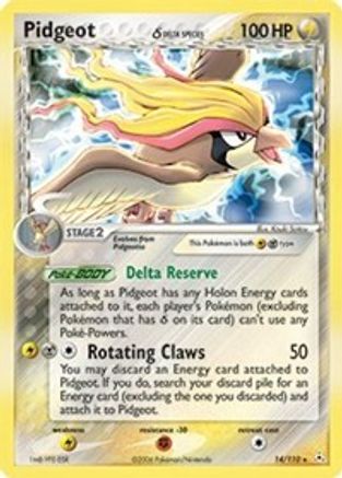 Pidgeot (14/110) (Delta Species) (Stamped) [EX: Holon Phantoms] - Trinity Hobby