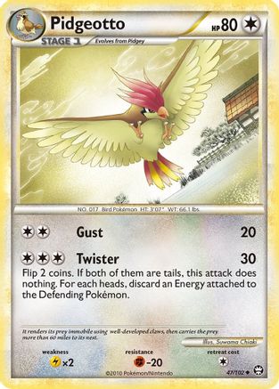 Pidgeotto (47/102) [HeartGold & SoulSilver: Triumphant] - Trinity Hobby