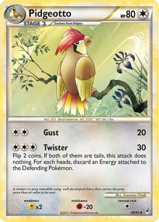Pidgeotto (48/95) [HeartGold & SoulSilver: Call of Legends] - Trinity Hobby