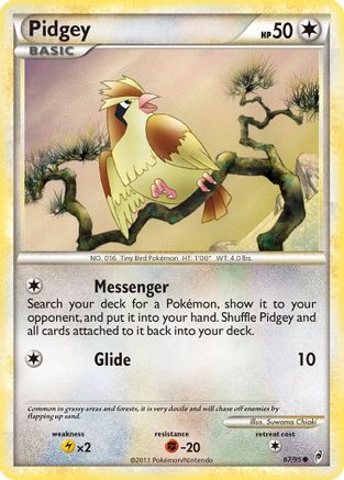 Pidgey (67/95) [HeartGold & SoulSilver: Call of Legends] - Trinity Hobby
