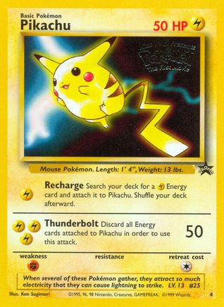 Pikachu (4) [Wizards of the Coast: Black Star Promos] - Trinity Hobby