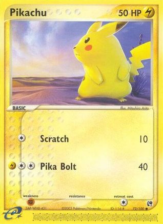 Pikachu (72/100) [EX: Sandstorm] - Trinity Hobby