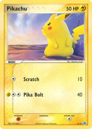 Pikachu (6/10) [EX: Trainer Kit - Latios] - Trinity Hobby