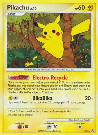 Pikachu (DP16) [Diamond & Pearl: Black Star Promos] - Trinity Hobby