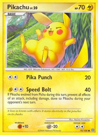 Pikachu (70/100) [Diamond & Pearl: Stormfront] - Trinity Hobby
