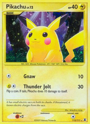 Pikachu (112/111) [Platinum: Rising Rivals] - Trinity Hobby