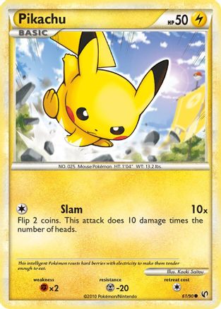 Pikachu (61/90) [HeartGold & SoulSilver: Undaunted] - Trinity Hobby