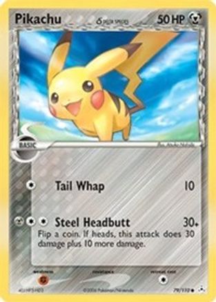 Pikachu (79/110) (Delta Species) (Stamped) [EX: Holon Phantoms] - Trinity Hobby