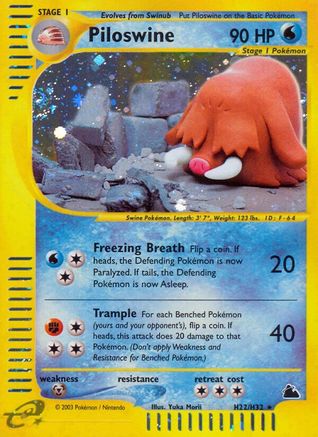 Piloswine (H22/H32) [Skyridge] - Trinity Hobby