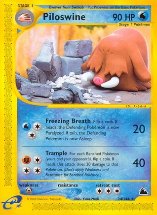Piloswine (24/144) [Skyridge] - Trinity Hobby