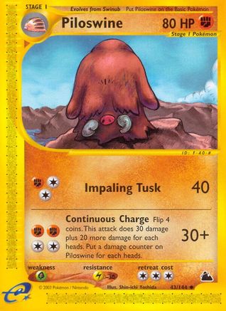 Piloswine (43/144) [Skyridge] - Trinity Hobby