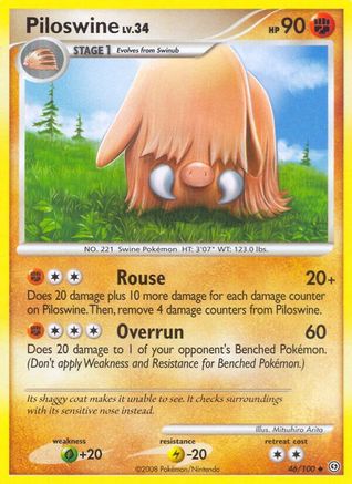 Piloswine (46/100) [Diamond & Pearl: Stormfront] - Trinity Hobby