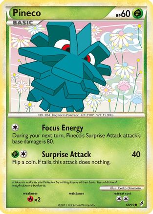 Pineco (68/95) [HeartGold & SoulSilver: Call of Legends] - Trinity Hobby