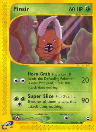 Pinsir (101/147) [Aquapolis] - Trinity Hobby