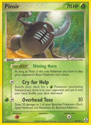 Pinsir (24/92) (Stamped) [EX: Legend Maker] - Trinity Hobby