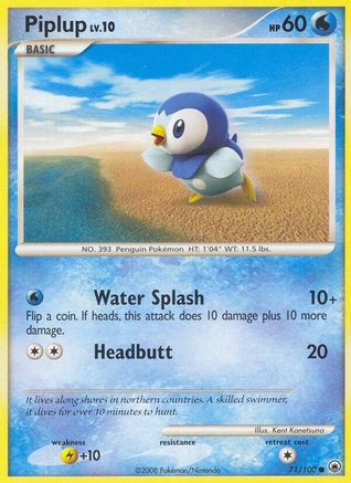 Piplup (71/100) [Diamond & Pearl: Majestic Dawn] - Trinity Hobby