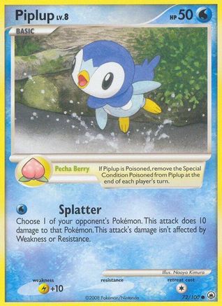 Piplup (72/100) [Diamond & Pearl: Majestic Dawn] - Trinity Hobby