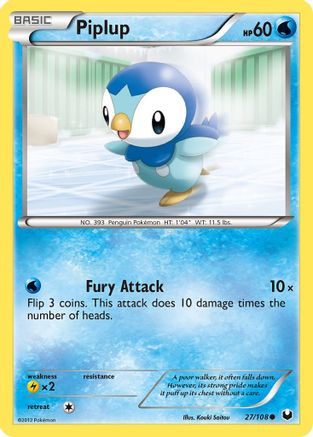 Piplup (27/108) [Black & White: Dark Explorers] - Trinity Hobby