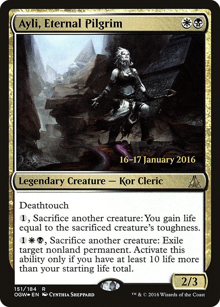 Ayli, Eternal Pilgrim [Oath of the Gatewatch Prerelease Promos] - Trinity Hobby