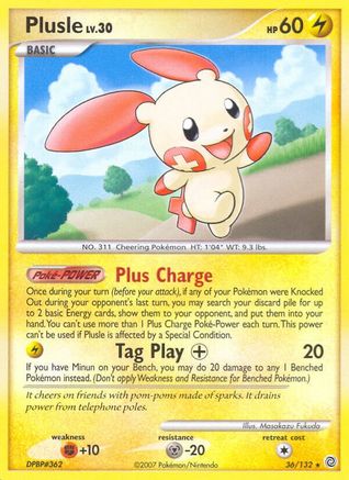 Plusle (36/132) [Diamond & Pearl: Secret Wonders] - Trinity Hobby