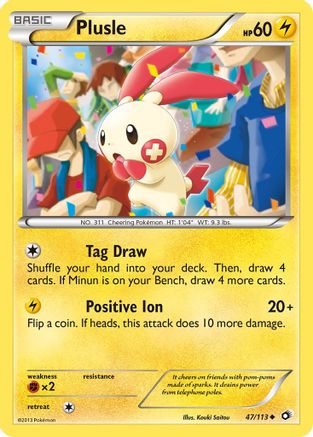 Plusle (47/113) [Black & White: Legendary Treasures] - Trinity Hobby