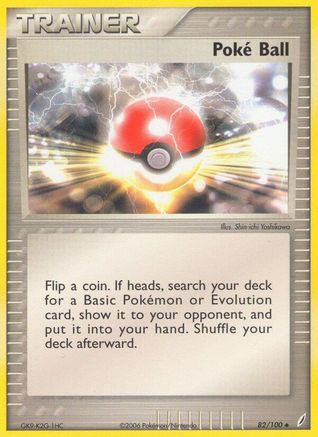Poke Ball (82/100) (Stamped) [EX: Crystal Guardians] - Trinity Hobby