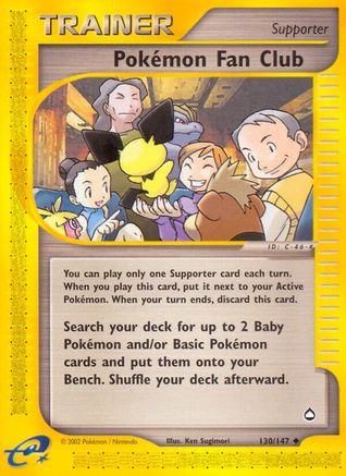 Pokemon Fan Club (130/147) [Aquapolis] - Trinity Hobby