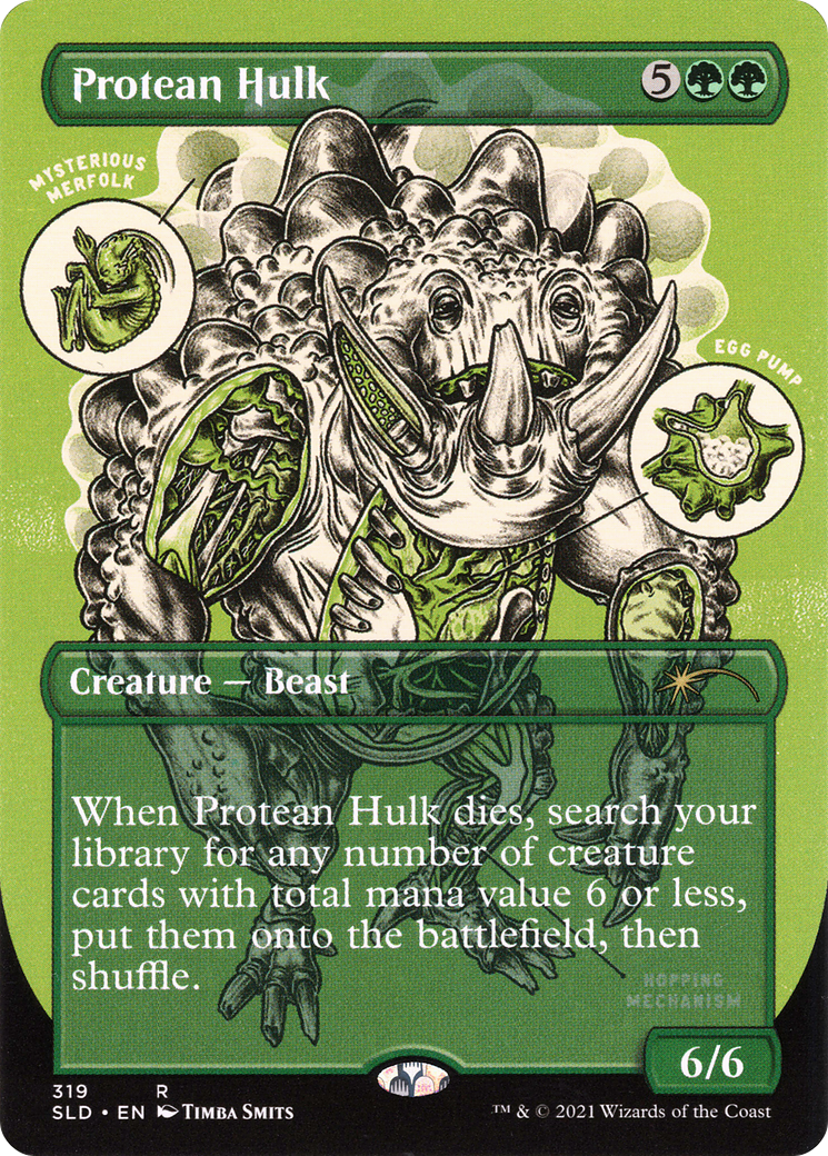 Protean Hulk [Etched Foil]  (SLD-319) - [Secret Lair Drop] (Borderless) - Trinity Hobby