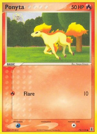 Ponyta (78/113) (Stamped) [EX: Delta Species] - Trinity Hobby