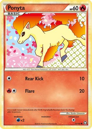 Ponyta (72/102) [HeartGold & SoulSilver: Triumphant] - Trinity Hobby