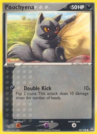 Poochyena (58/108) (Stamped) [EX: Power Keepers] - Trinity Hobby
