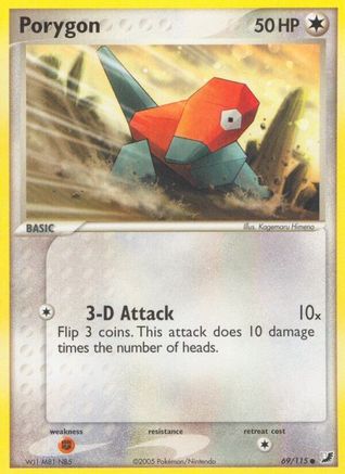 Porygon (69/115) (Stamped) [EX: Unseen Forces] - Trinity Hobby