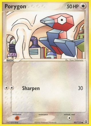 Porygon (80/113) (Stamped) [EX: Delta Species] - Trinity Hobby