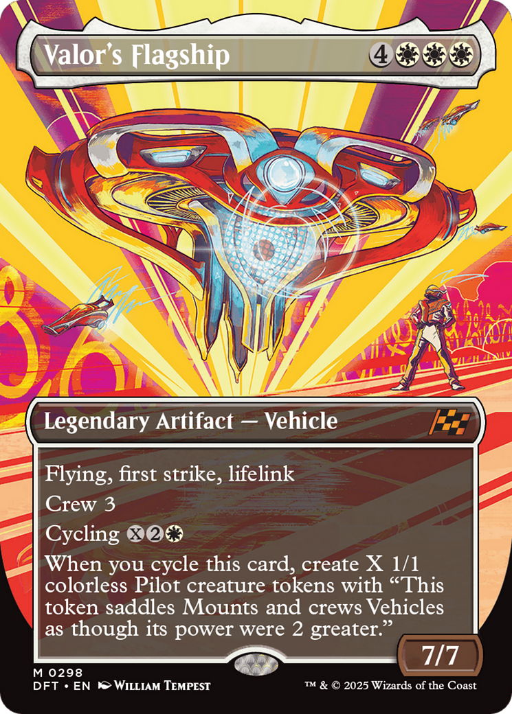 Valor's Flagship (Borderless) [Aetherdrift] - Trinity Hobby