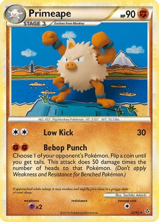 Primeape (22/95) [HeartGold & SoulSilver: Unleashed] - Trinity Hobby