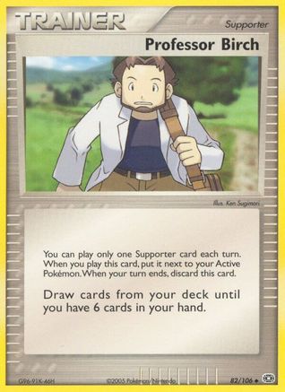 Professor Birch (82/106) (Stamped) [EX: Emerald] - Trinity Hobby