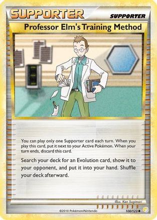 Professor Elm's Training Method (100/123) [HeartGold & SoulSilver: Base Set] - Trinity Hobby