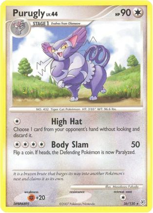 Purugly (36/130) [Diamond & Pearl: Base Set] - Trinity Hobby