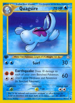 Quagsire (45/111) [Neo Genesis 1st Edition] - Trinity Hobby