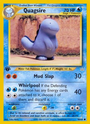 Quagsire (48/64) [Neo Revelation Unlimited] - Trinity Hobby