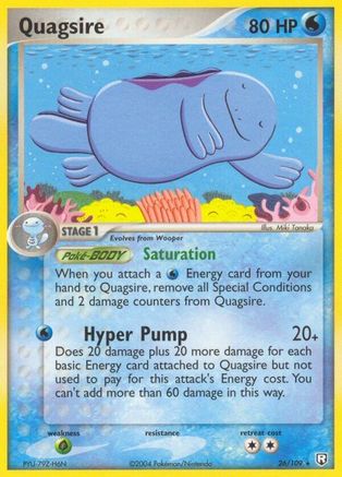 Quagsire (26/109) (Stamped) [EX: Team Rocket Returns] - Trinity Hobby