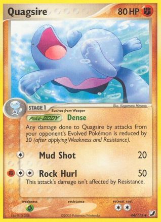 Quagsire (44/115) (Stamped) [EX: Unseen Forces] - Trinity Hobby