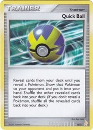 Quick Ball (10/11) [Diamond & Pearl: Trainer Kit - Lucario] - Trinity Hobby