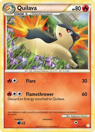 Quilava (49/123) [HeartGold & SoulSilver: Base Set] - Trinity Hobby