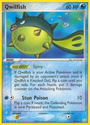 Qwilfish (27/109) (Stamped) [EX: Team Rocket Returns] - Trinity Hobby